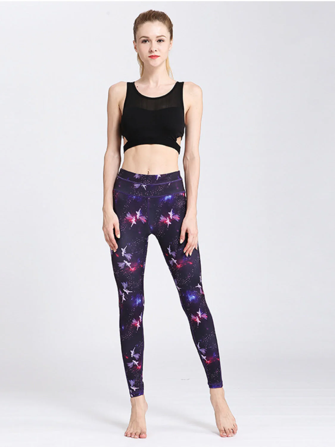 Printed Active High Waist Leggings - Image 11