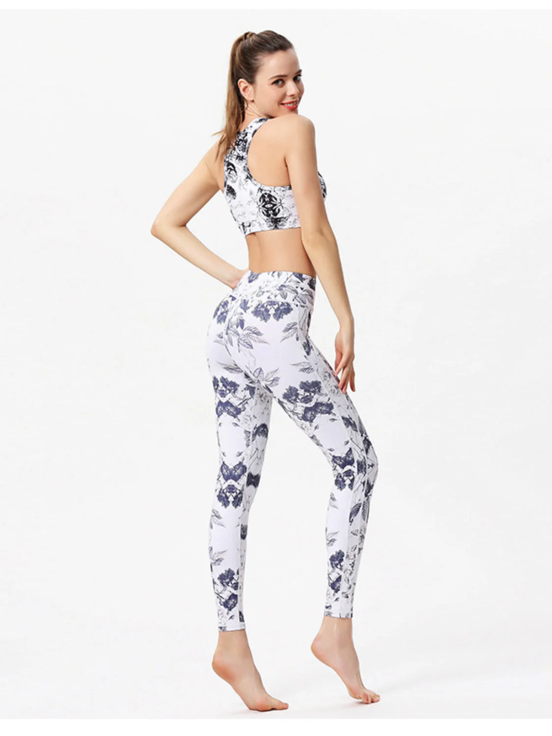 Printed Active High Waist Leggings - Image 17