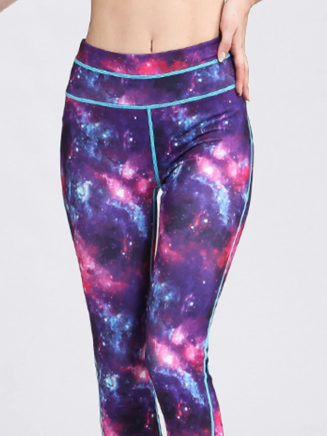 Printed Active High Waist Leggings - Image 3