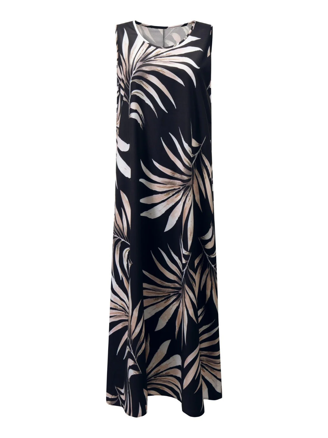 Printed Round Neck Mini Tank Dress - Image 11