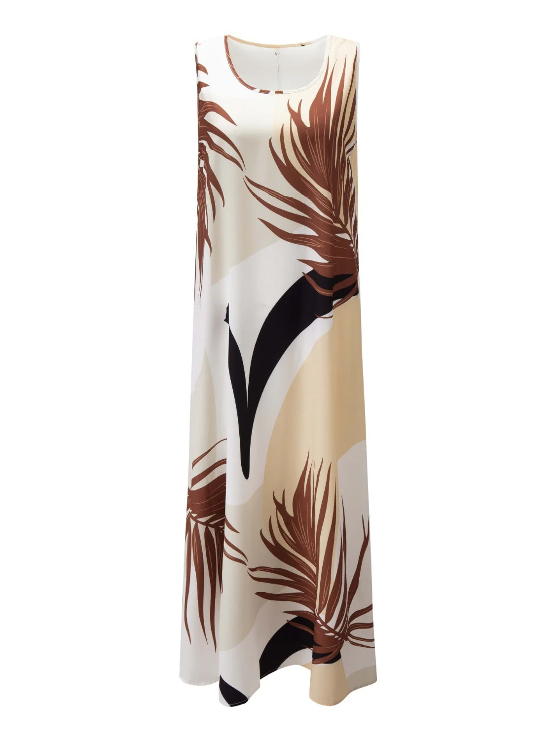 Printed Round Neck Mini Tank Dress - Image 15