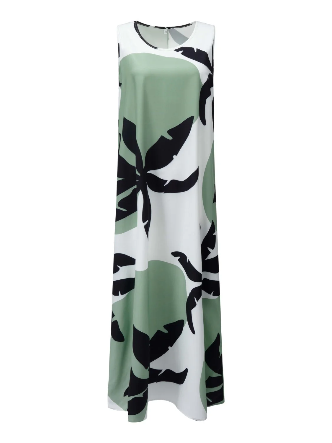 Printed Round Neck Mini Tank Dress - Image 18
