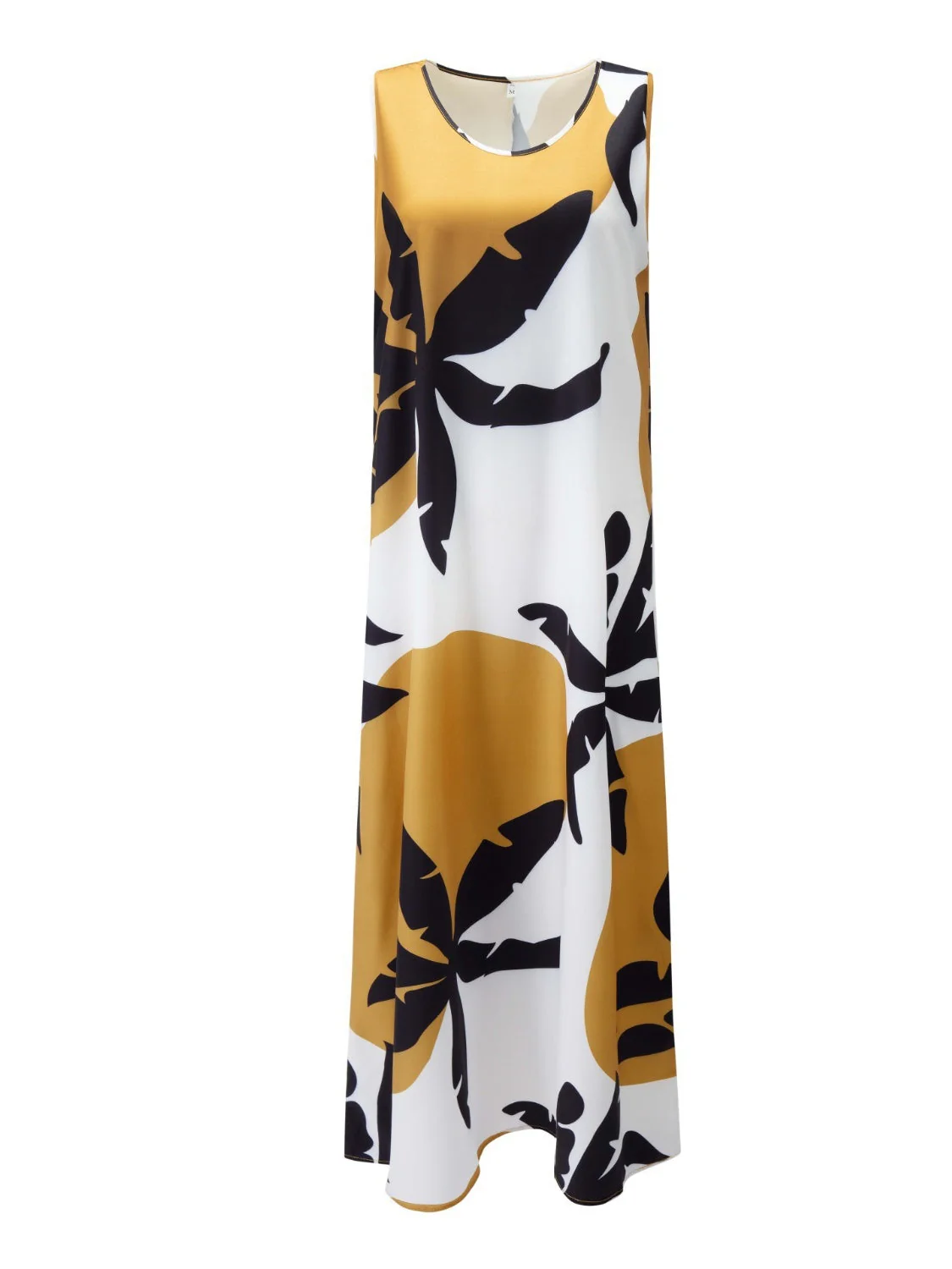 Printed Round Neck Mini Tank Dress - Image 7