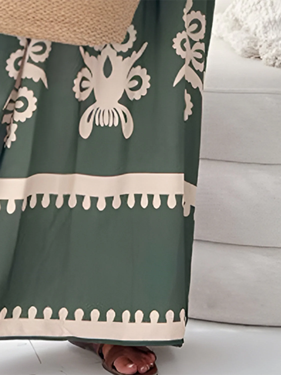 Printed Spaghetti Strap Sleeveless Maxi Dress - Image 12