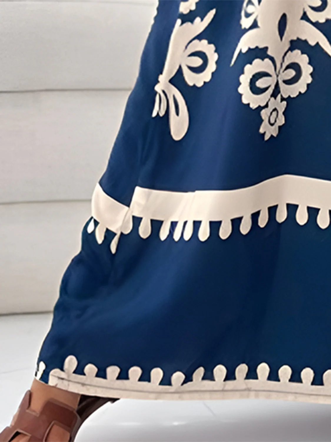 Printed Spaghetti Strap Sleeveless Maxi Dress - Image 9