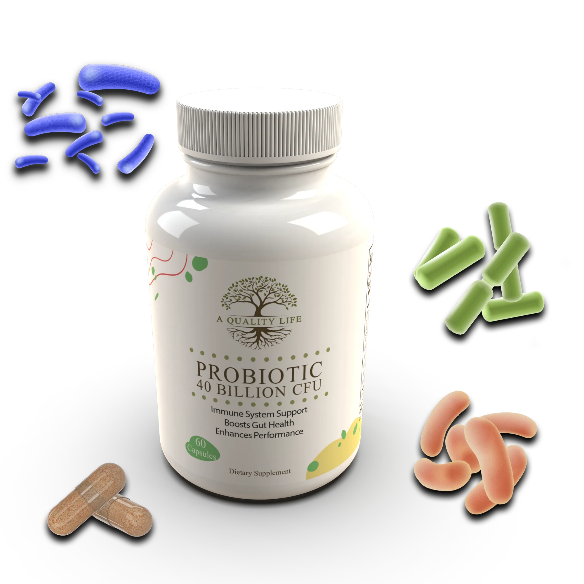 Probiotic 40 Billion CFU by A Quality Life Nutrition - Image 2