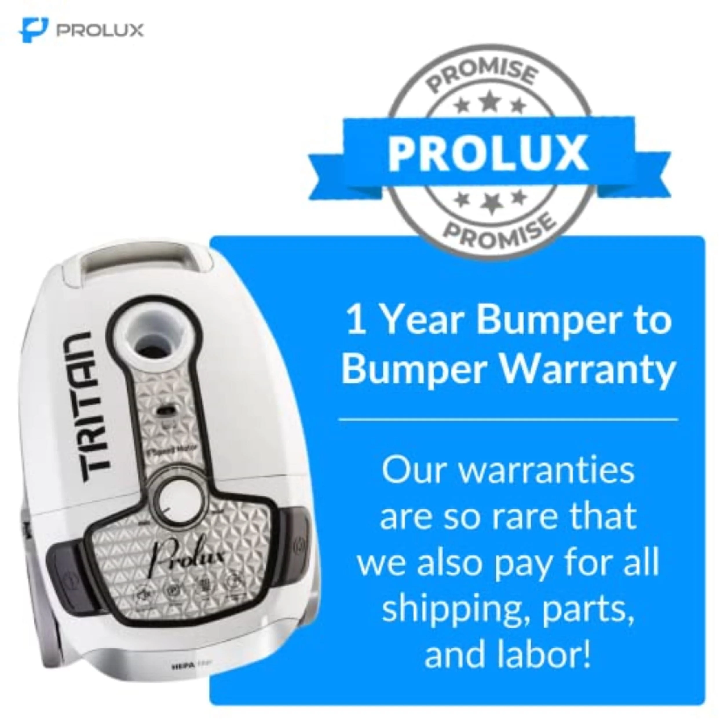 Prolux Tritan Canister Vacuum with Sealed HEPA Filtration and 12 Amp Motor by Prolux Cleaners - Image 9