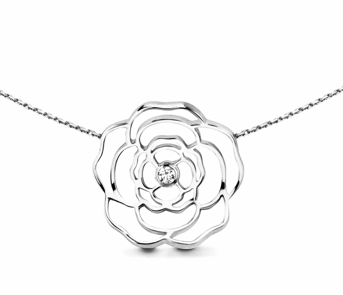 PT308W B.Tiff Rosé Silver Plated Brass Pendant Necklace by B.Tiff New York - Image 4