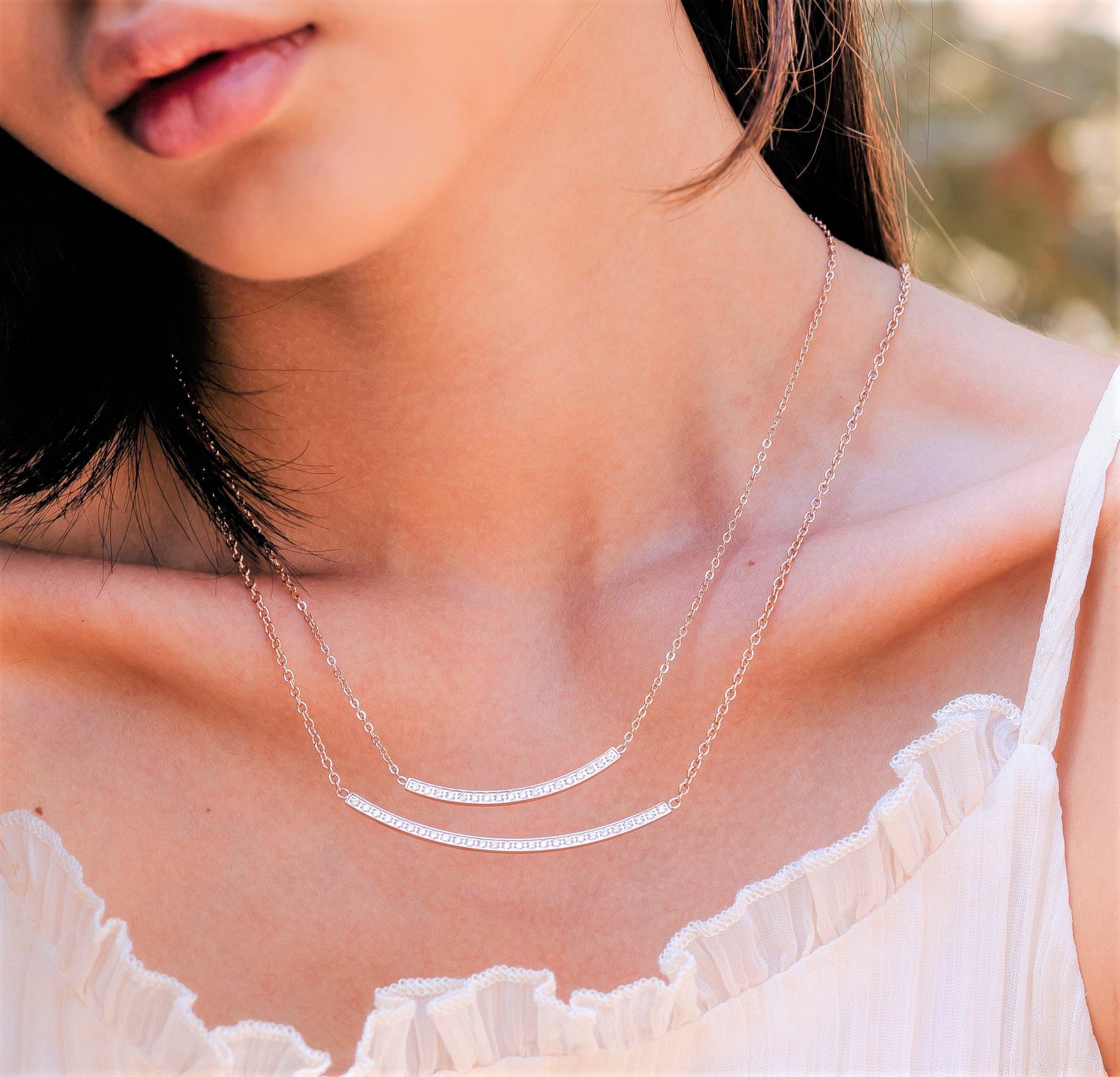 PT324B B.Tiff Black Mini "Smile" Adjustable Pendant Necklace by B.Tiff New York - Image 2