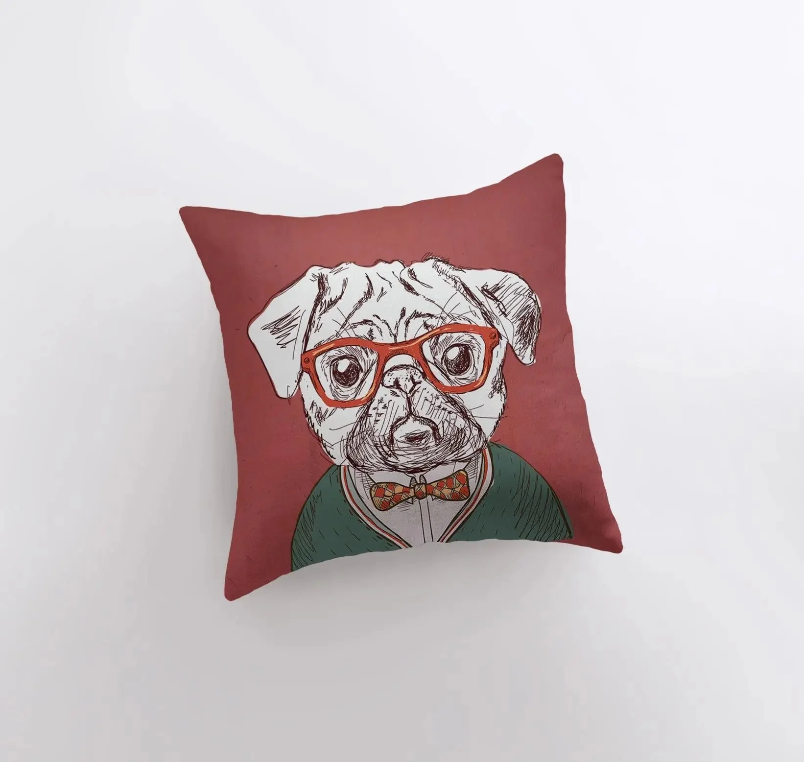 Pug | Pillow Cover | Throw Pillow | Home Decor | Wilderness | Rustic Home Decor | Funky | Christmas Gifts | Room decor | Bedroom Decor by UniikPillows - Image 3