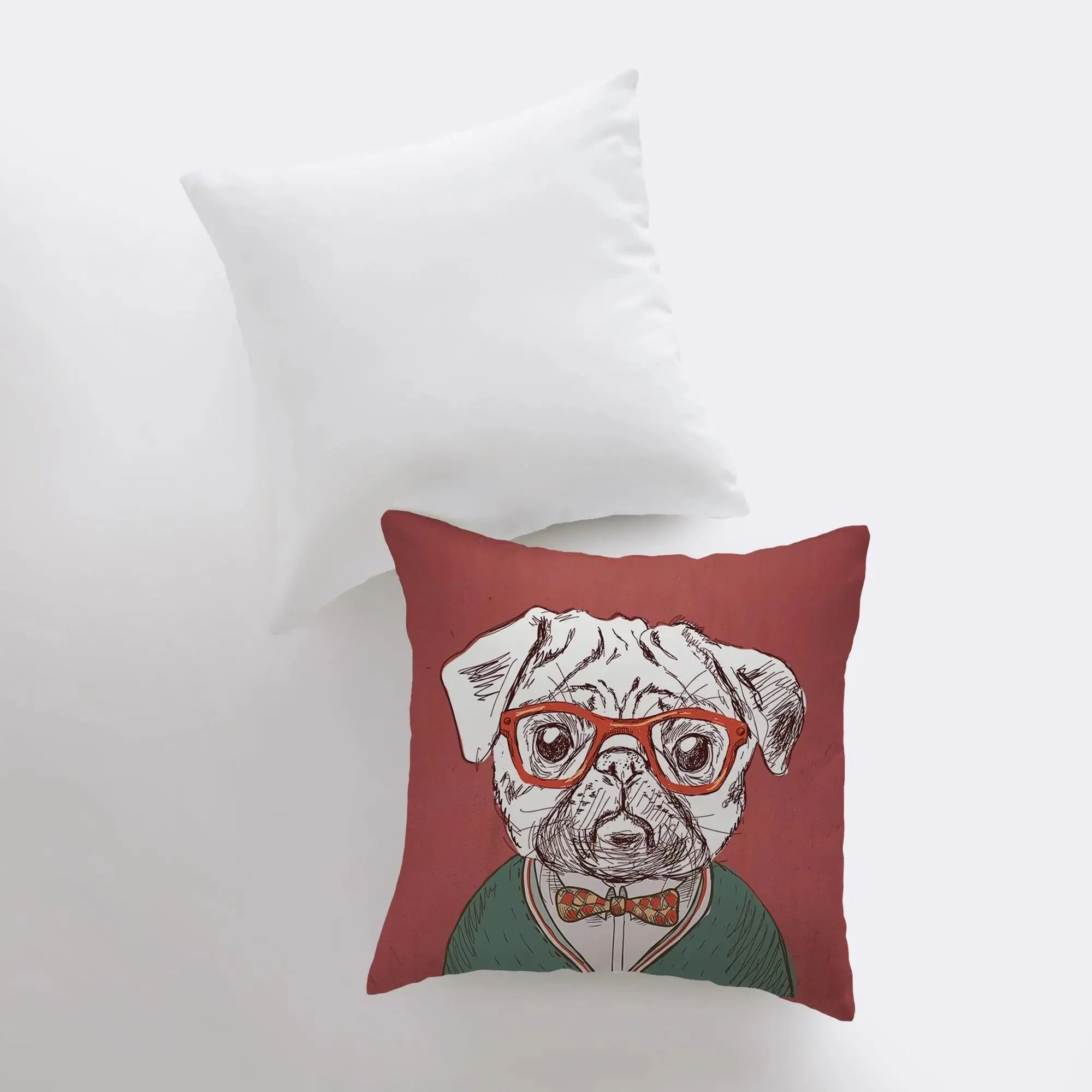 Pug | Pillow Cover | Throw Pillow | Home Decor | Wilderness | Rustic Home Decor | Funky | Christmas Gifts | Room decor | Bedroom Decor by UniikPillows - Image 4