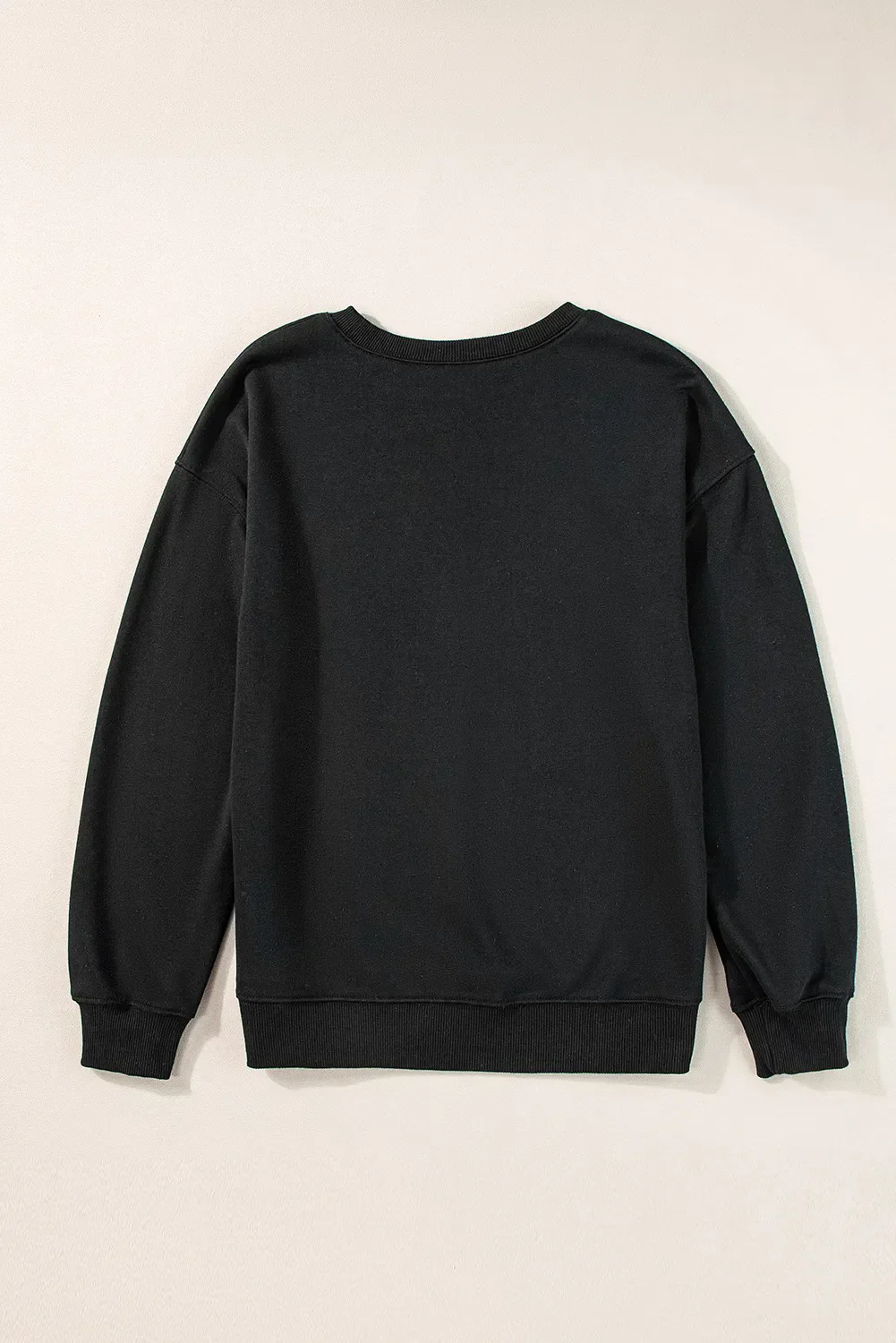 Pumpkin & Ghost Round Neck Long Sleeve Sweatshirt - Image 5