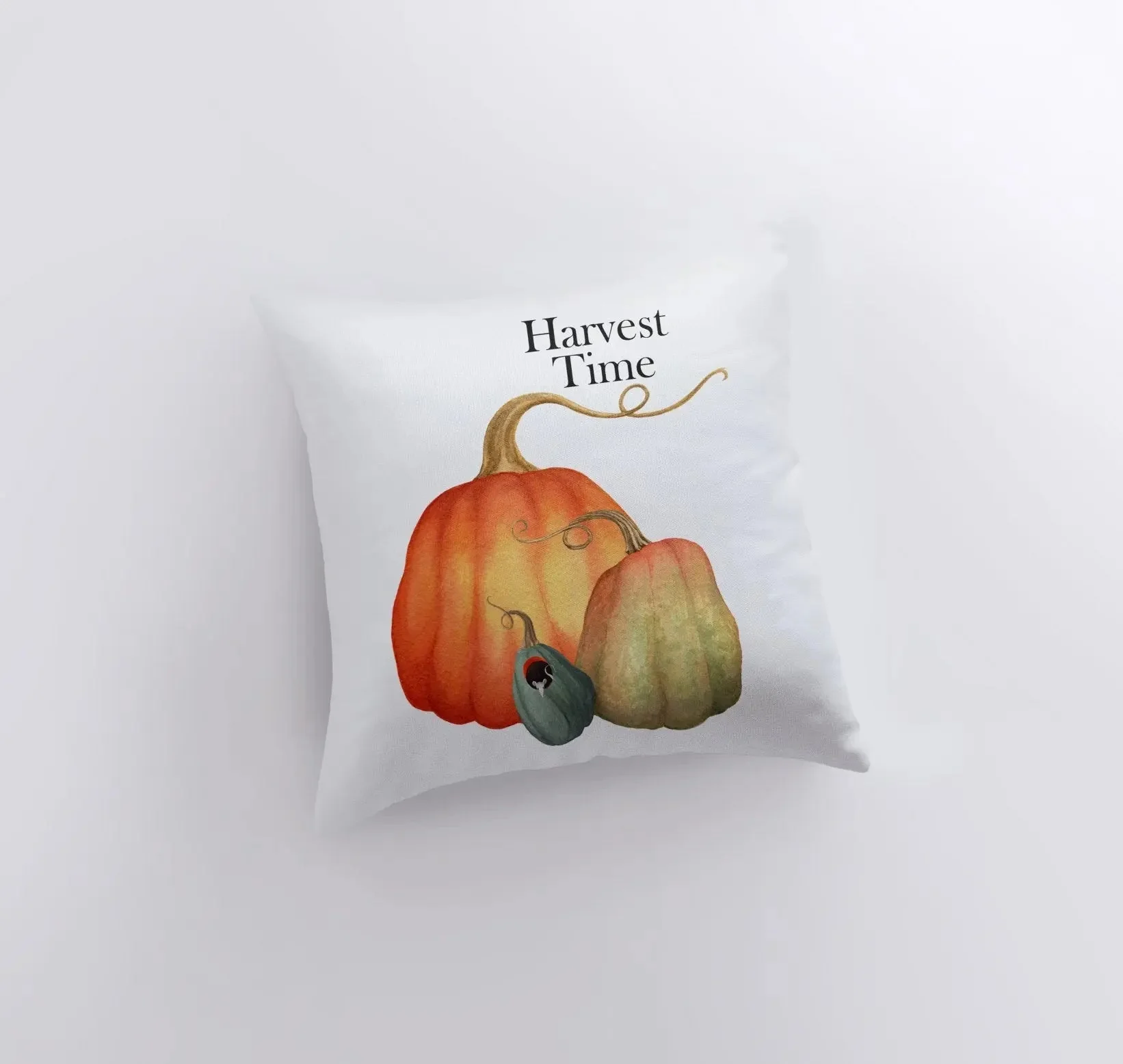 Pumpkin Harvest Time Pillow Cover |  Modern Farmhouse | Farmhouse Pillows | Country Decor | Fall Throw Pillows | Cute Throw Pillows by UniikPillows - Image 3