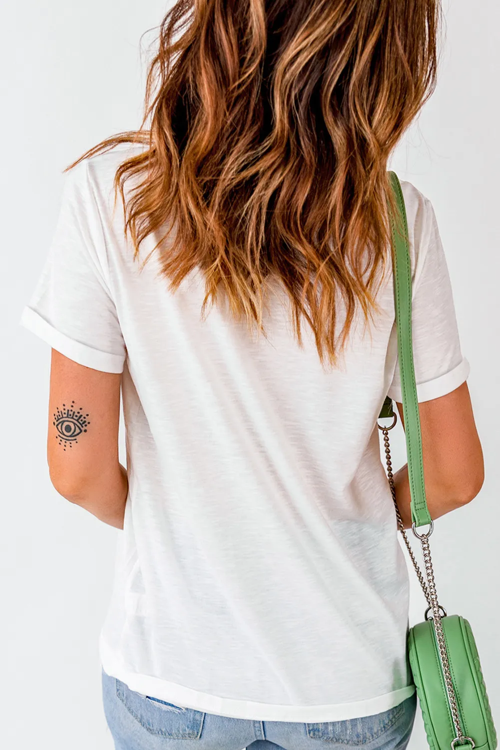 Pumpkin Round Neck Short Sleeve T-Shirt - Image 2