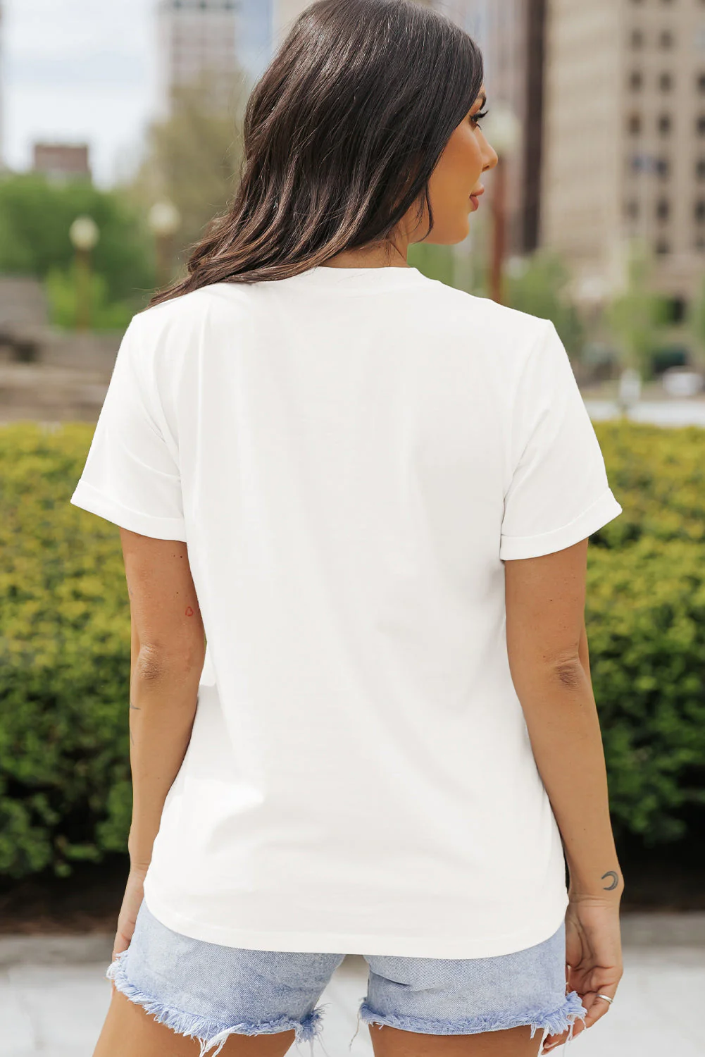 Pumpkin Round Neck Short Sleeve T-Shirt - Image 3