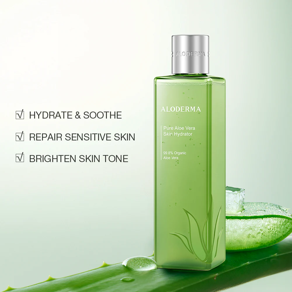 Pure Aloe Vera Skin Hydrator - 99.8% Organic Aloe by ALODERMA - Image 4