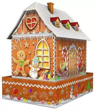 Puzzle: 3D Puzzle - Gingerbread House - Night Edition - Image 2