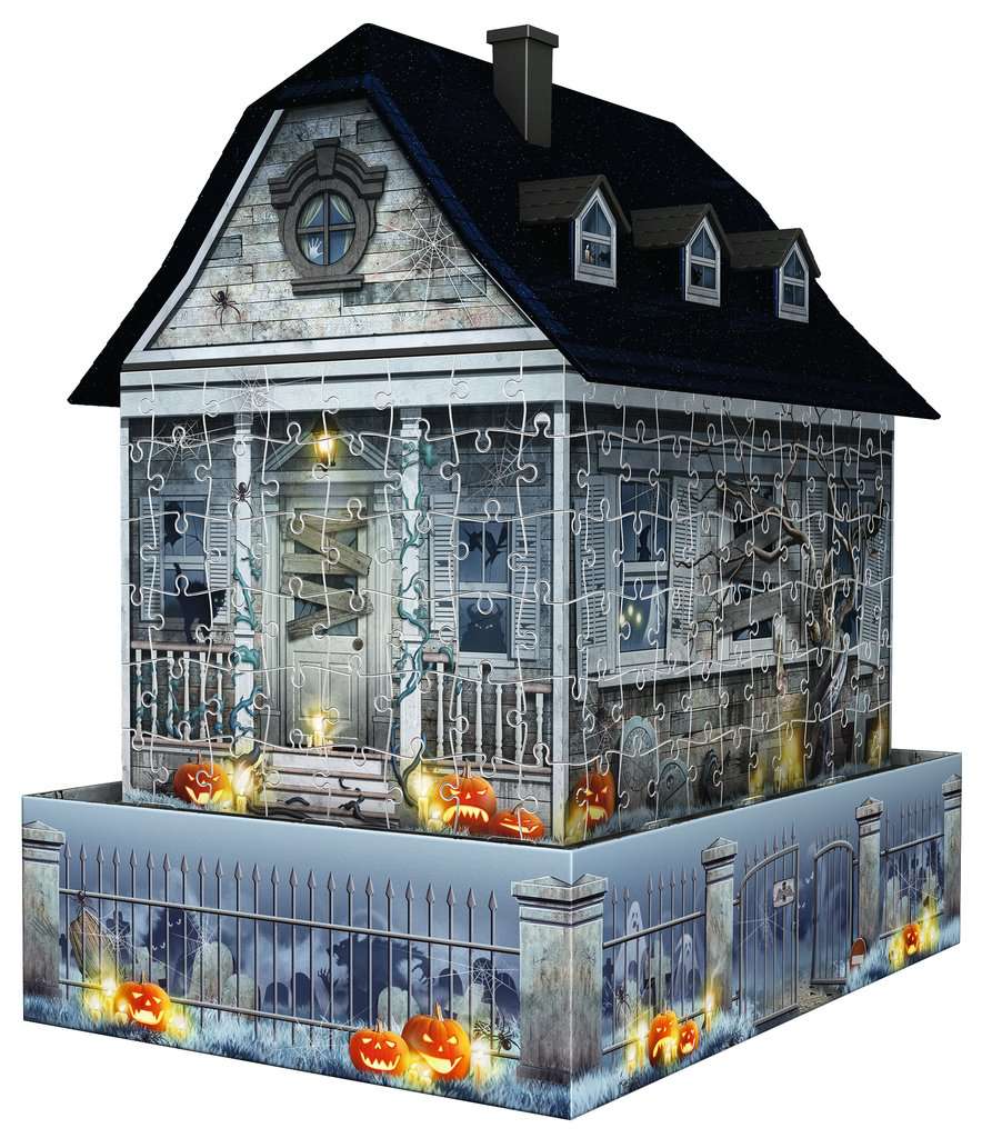 Puzzle: 3D Puzzle - Haunted House - Night Edition - Image 2