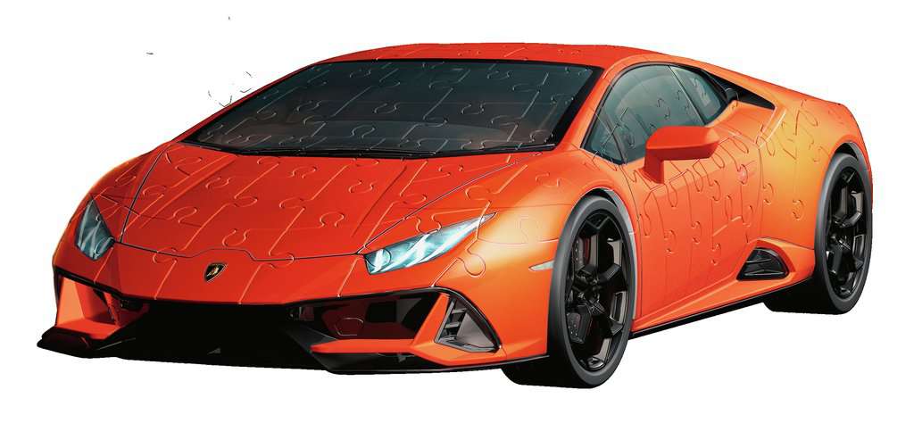 Puzzle: 3D Puzzle - Lamborghini Huracan - Orange - Image 2