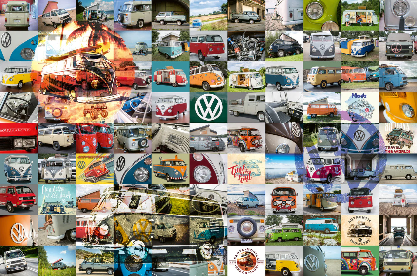 Puzzle: 99 VW Camper Van Moments - Image 2