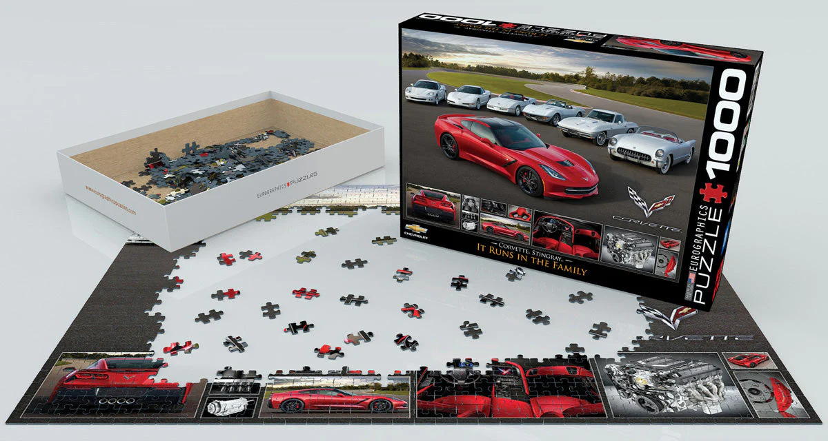 Puzzle: American Car Classics - 2014 Corvette Stingray It Runs in the Family - Image 2