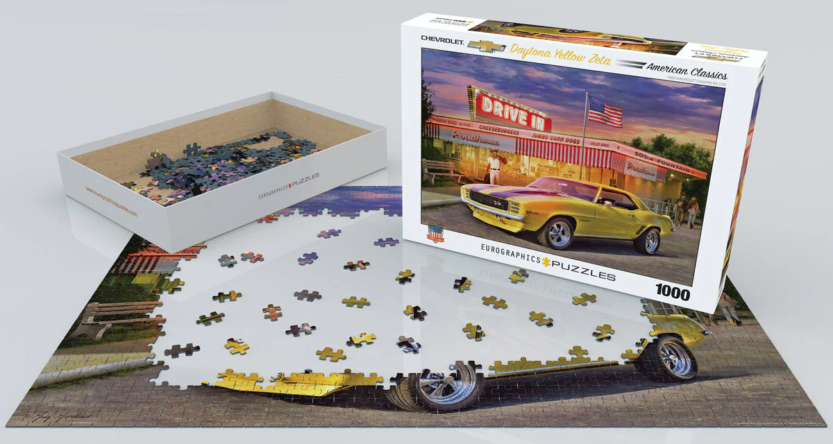 Puzzle: American Car Classics - Daytona Yellow Zeta - Image 2