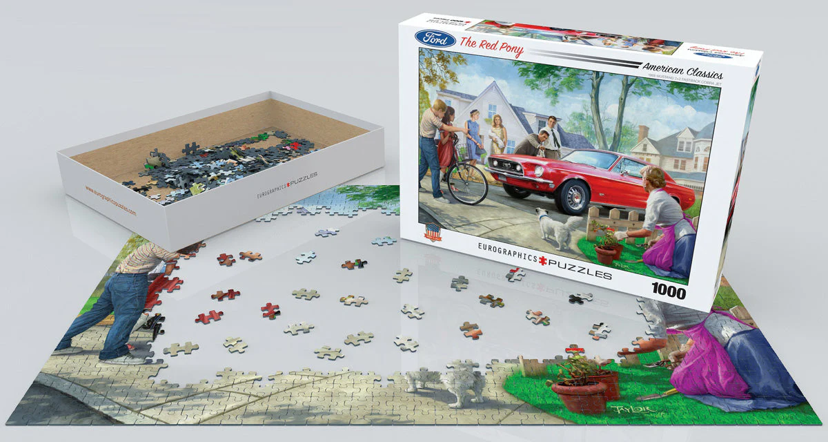 Puzzle: American Car Classics - The Red Pony - Image 2