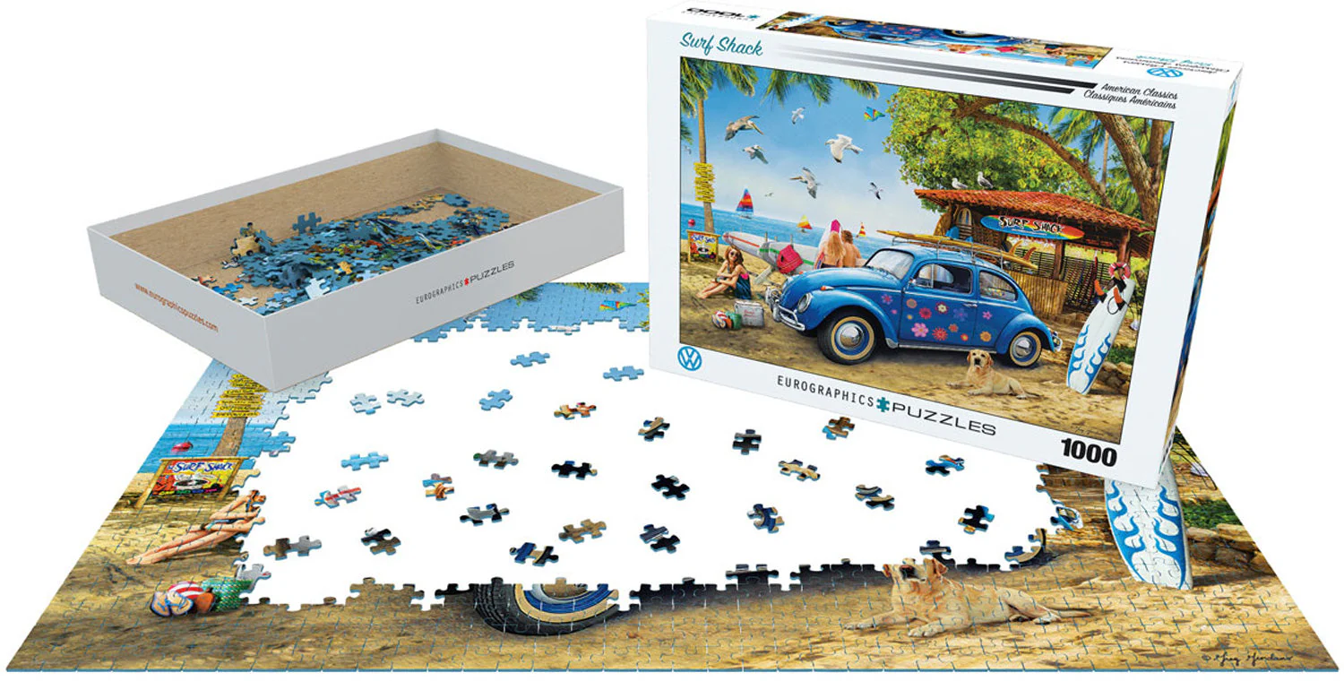 Puzzle: American Car Classics - VW Beetle Surf Shack - Image 2
