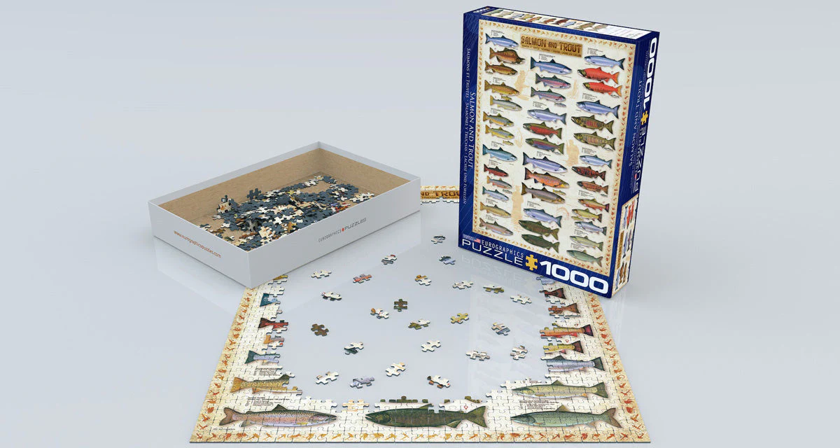 Puzzle: Animal Charts - Salmon & Trout - Image 2