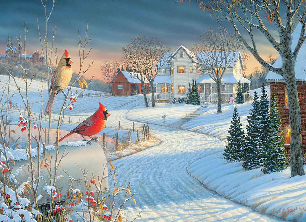 Puzzle: Artist Series - Country Cardinals by Sam Timm - Image 3