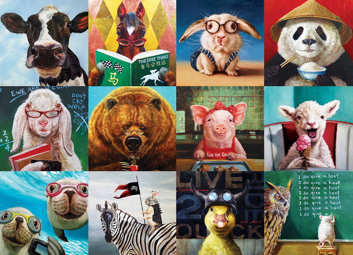 Puzzle: Artist Series - Funny Animals - Image 2