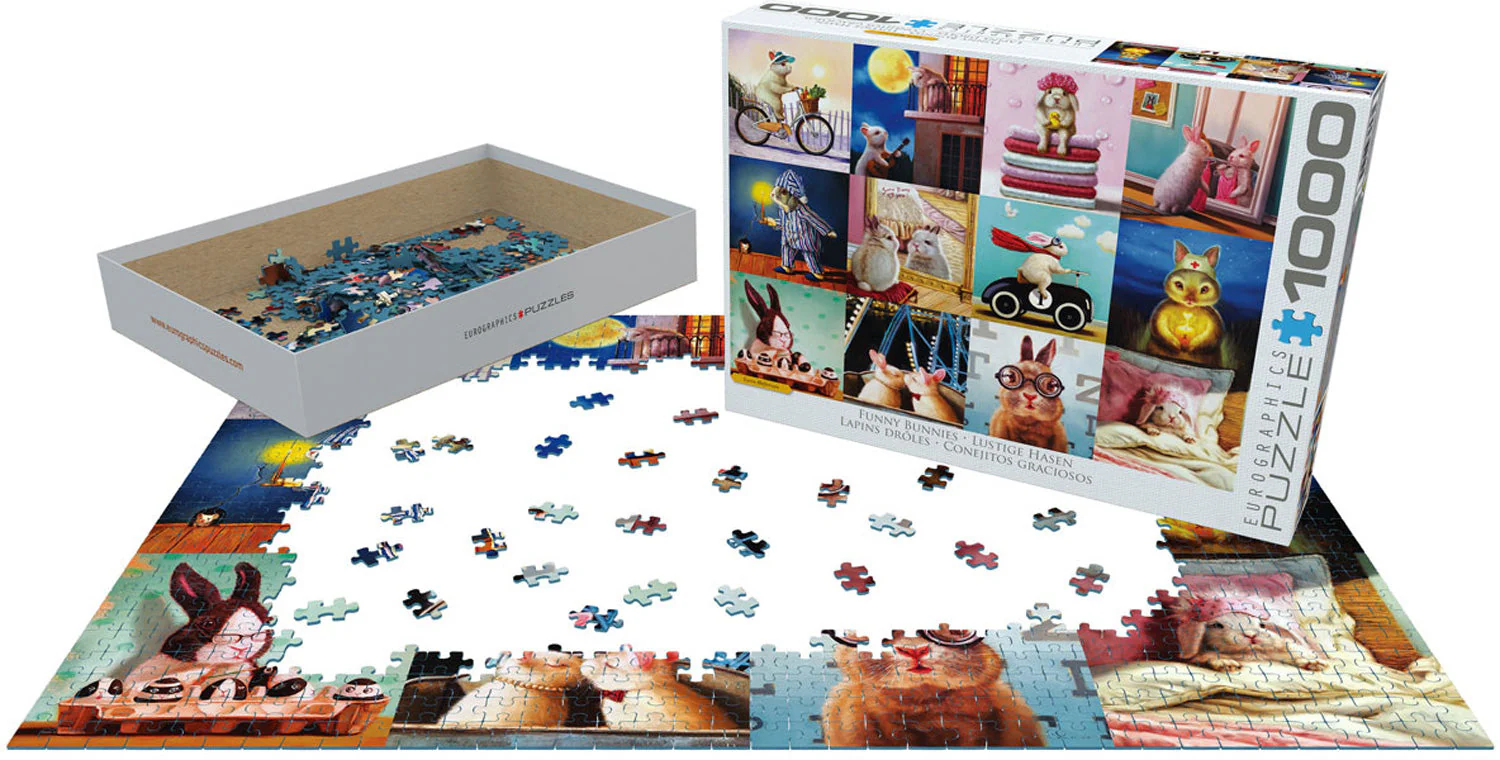 Puzzle: Artist Series - Funny Bunnies - Image 2