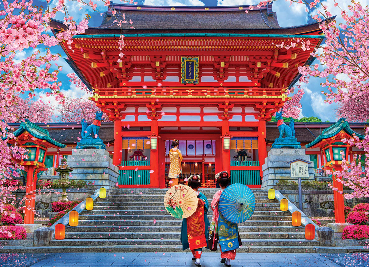Puzzle: Artist Series - Spring Sakura by David McLean - Image 2