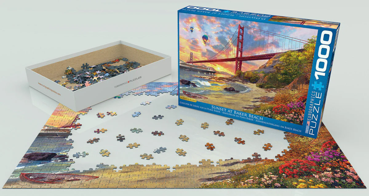 Puzzle: Artist Series - Sunset at Baker Beach by Dominic Davison - Image 2