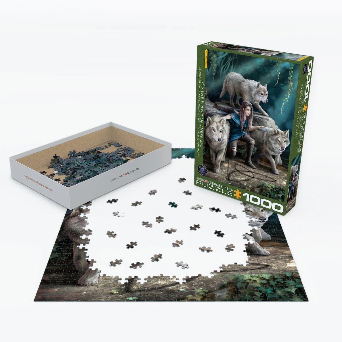 Puzzle: Artist Series -  The Power of Three by Anne Stokes - Image 3