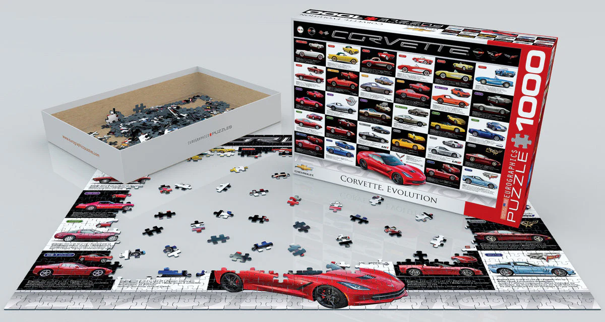 Puzzle: Automotive Evolution Charts - Corvette Evolution - Image 2