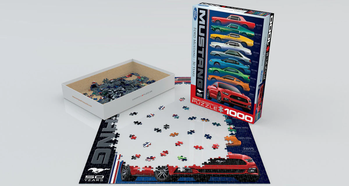 Puzzle: Automotive Evolution Charts - Ford Mustang 50 Years - Image 2