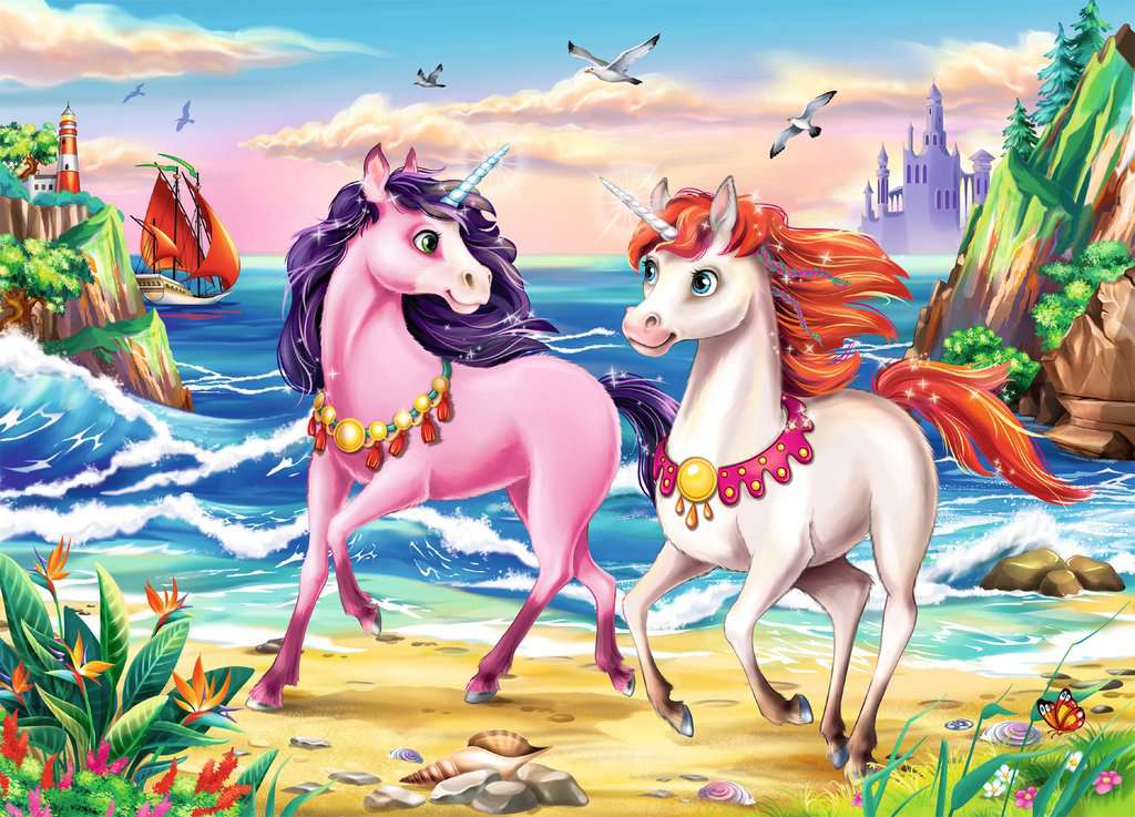 Puzzle: Beach Unicorns - Image 2