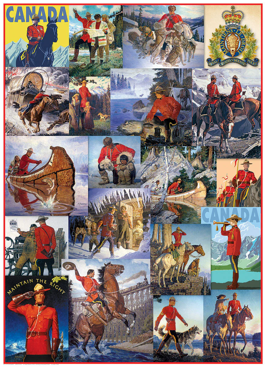 Puzzle: Canadian Vintage Art - RCMP Collage - Image 2