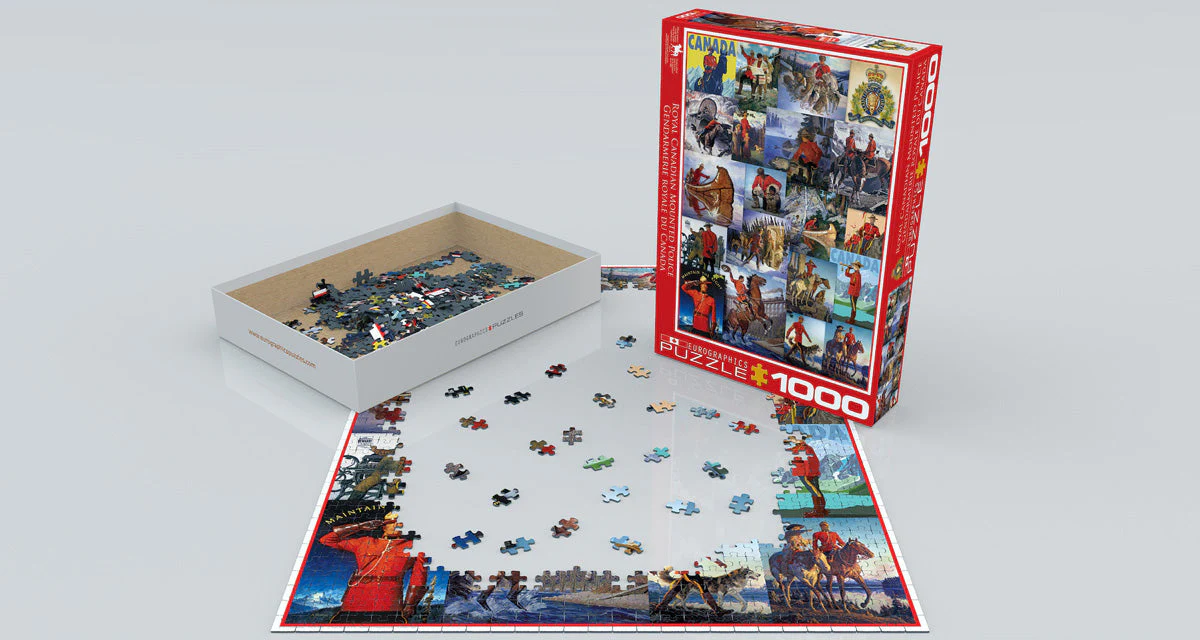 Puzzle: Canadian Vintage Art - RCMP Collage - Image 3
