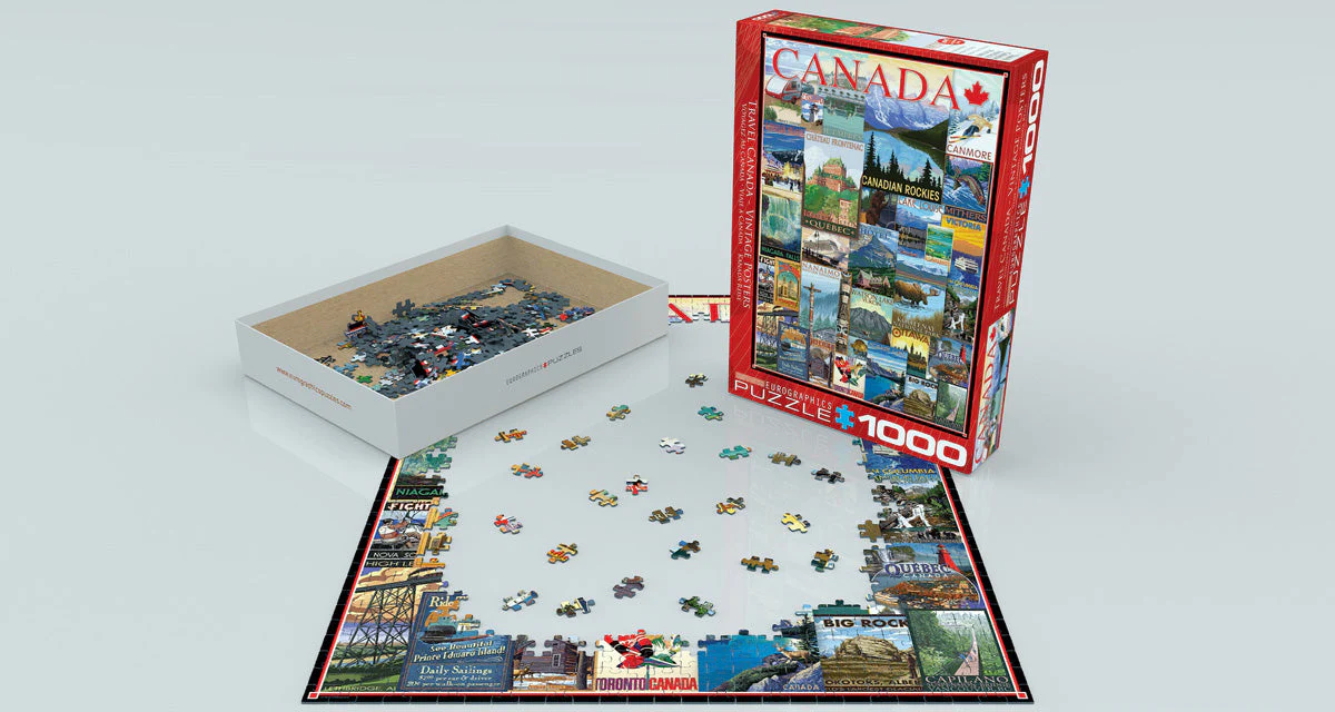 Puzzle: Canadian Vintage Art - Travel Canada Vintage Posters - Image 3