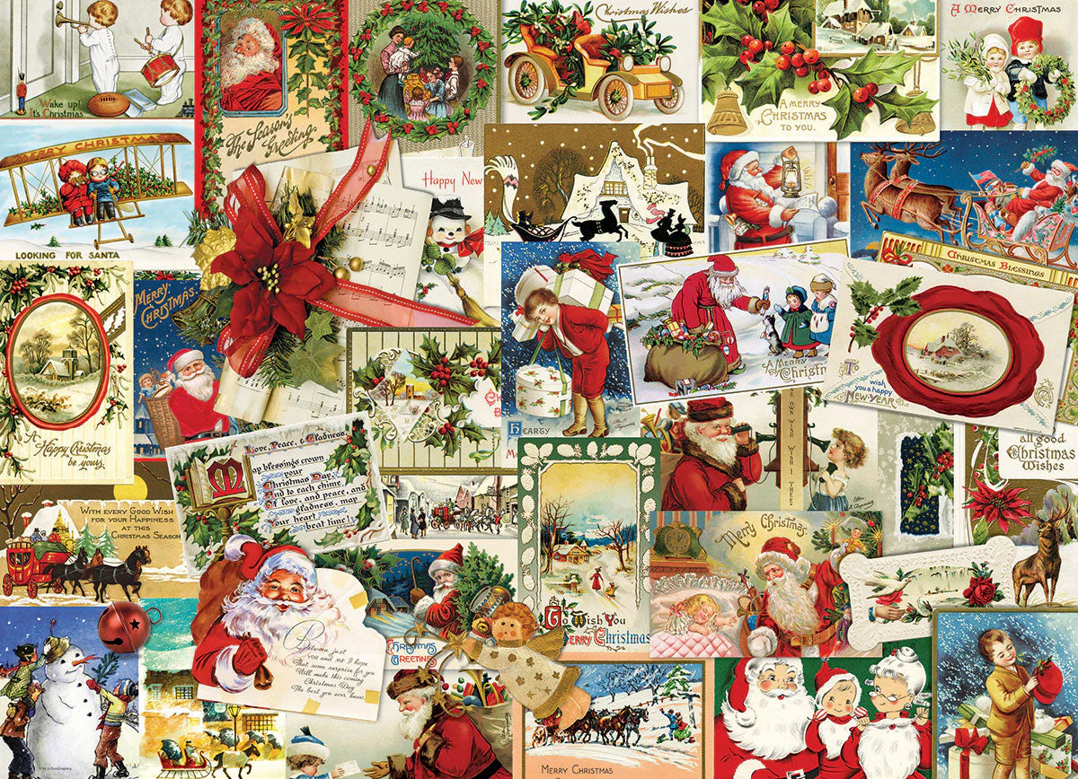 Puzzle: Christmas - Seasonal - Vintage Christmas Cards - Image 2
