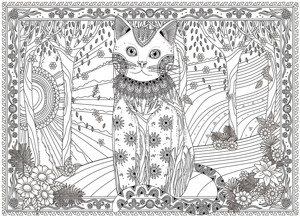 Puzzle: Color-Me Collection - Magical Cat - Image 2