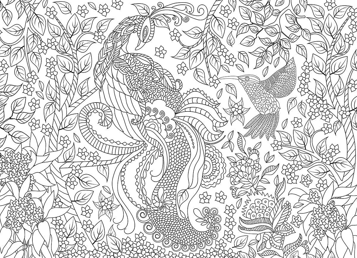 Puzzle: Color-Me Collection - Tropical Birds - Image 2