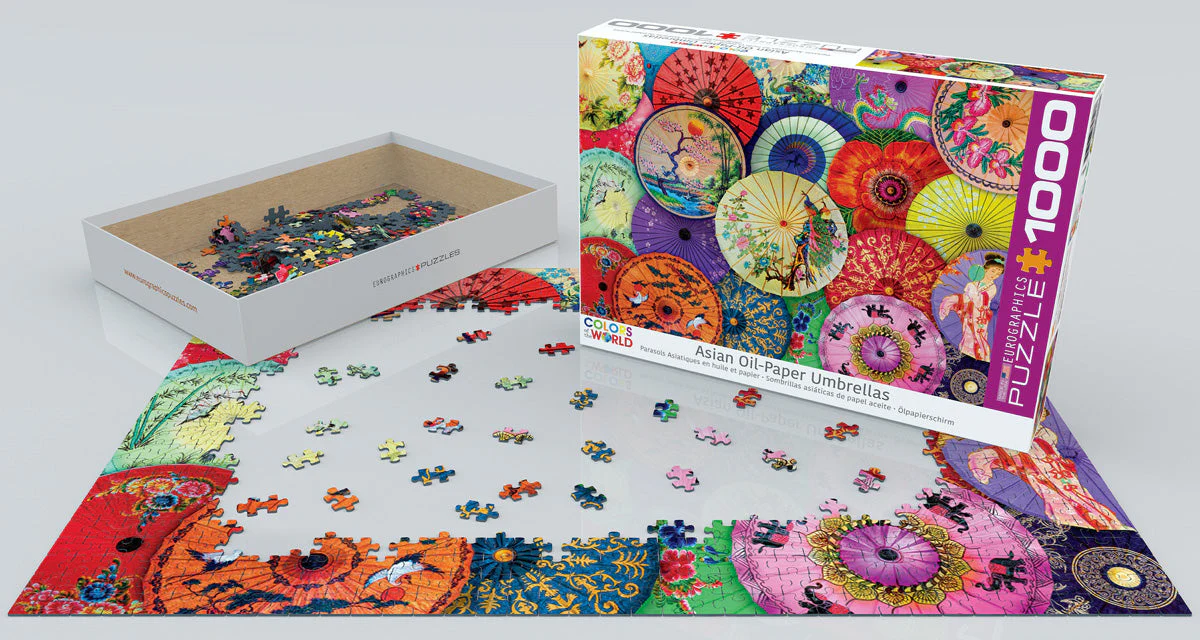 Puzzle: Colors of the World - Asian Oil-Paper Umbrellas - Image 2