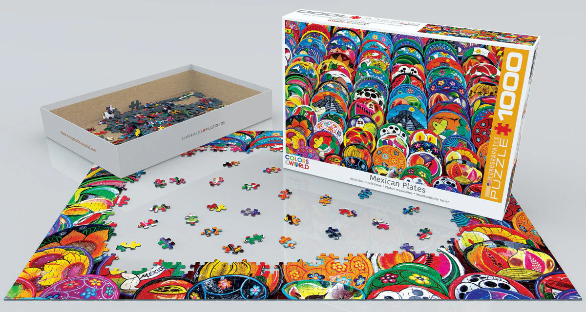 Puzzle: Colors of the World - Mexican Plates - Image 2