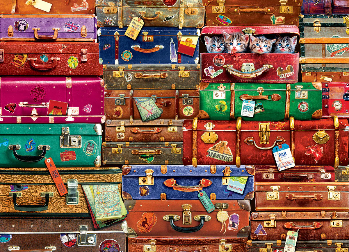 Puzzle: Colors of the World - Travel Suitcases - Image 2
