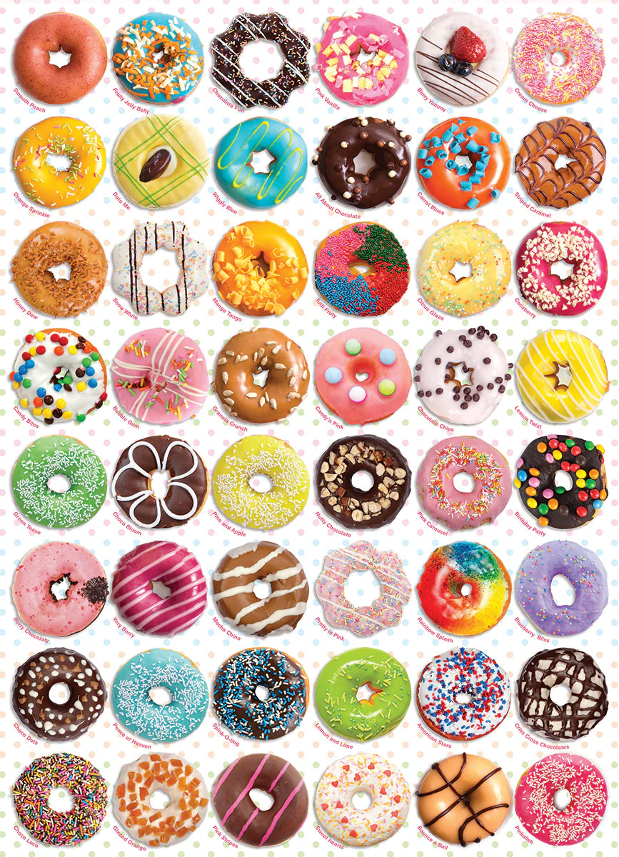 Puzzle: Delicious Puzzles - Donuts Tops - Image 3