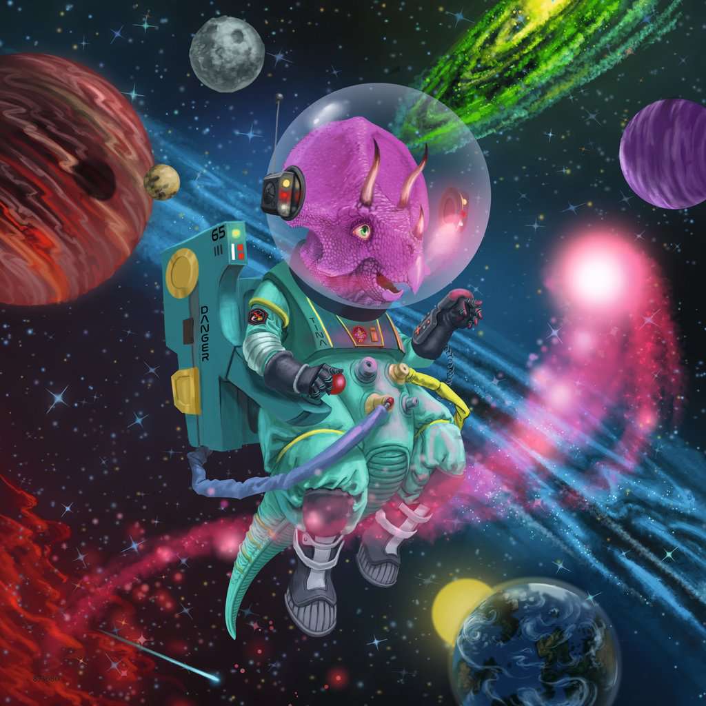 Puzzle: Dinosaurs in Space - Image 2