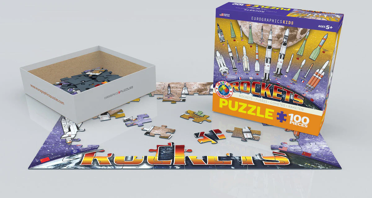 Puzzle: Educational Charts for Kids - International Space Rockets - Image 2